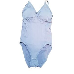 KIKIMINK Bodysuit Shapewear Tummy Control Thong Women’s Size M/L Blue NWOT
